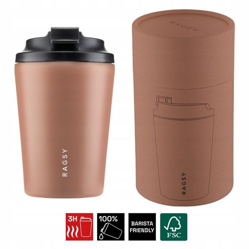 Kubek Termiczny ze stali nierdzewnej Simply Cup - Mocha Mousse 340 ml na Arena.pl