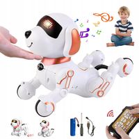 INTERAKTYWNY ROBO PIES ZDALNIE STEROWANY RÓŻOWY PIESEK ROBI SZTUCZKI TAŃCZY