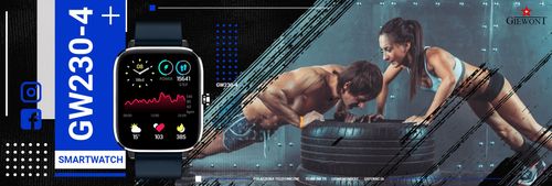 smartwatch giewont dynamic smartcall gw230-4 - silver/deep ocean na Arena.pl