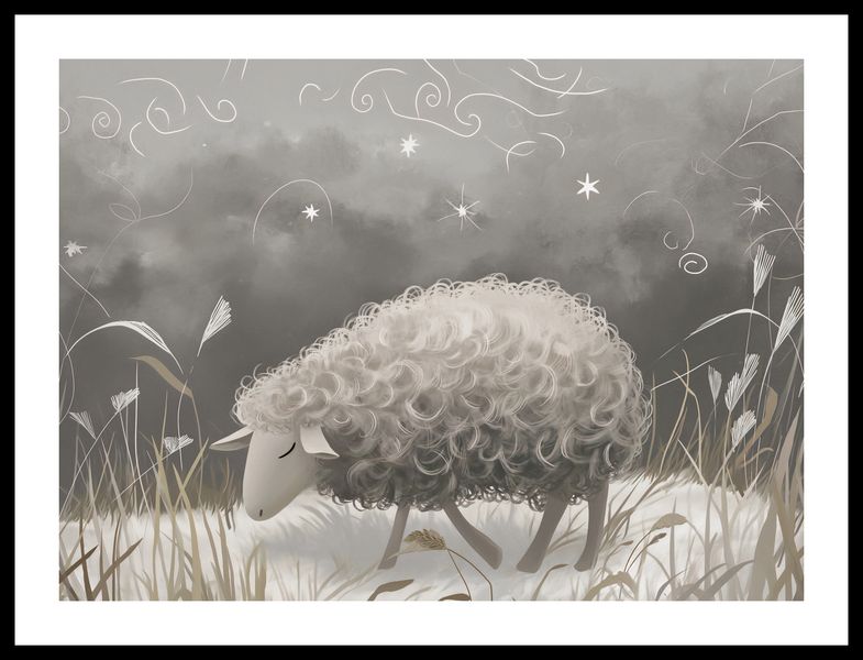 Plakat 55x40cm Bujna Owca zdjęcie 3