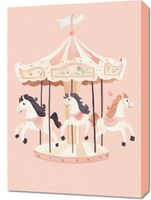 Obraz 50x70cm Wzory dla Dzieci, Dziewczynki Do Pokoju - Karuzela 2