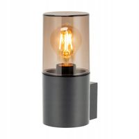 Lampa Zewnętrzna LED Elewacyjna Ogrodowa Kinkiet na Żarówkę E27 IP54 Szara
