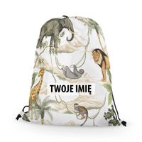 WORKO-PLECAK DZIECIĘCY z Twoim imieniem Zwierzęta w dżungli 173