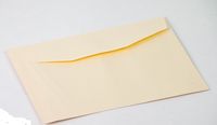 Koperty metalizowane kremowe 165 x 115 mm  - 50szt