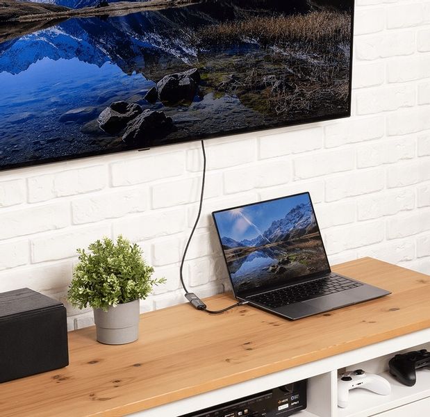 Adapter przejściówka USB-C HDMI 4K 60Hz Mac USB C zdjęcie 4