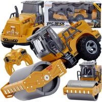 WÓZ WIELKI WALEC ZDALNIE STEROWANY PILOT RC NA BATERIE ZABAWKA BUDOWLANA