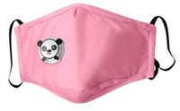 DLA DZIECI Maska PANDA RÓŻOWA + 3x FILTR PM 2.5