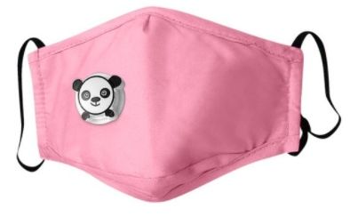 DLA DZIECI Maska PANDA RÓŻOWA + 3x FILTR PM 2.5 zdjęcie 1