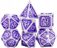 Kostki Kości Wielościenne do Gry Dungeons and Dragons Metalowe x7