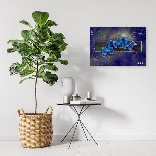 Deco Panel, Storczyk w kolorze błękitu 60x40 na Arena.pl