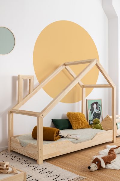 Łóżko parterowe domek dziecięce Leon 70x170 zdjęcie 1