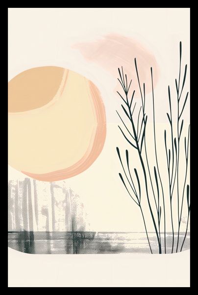 Plakat 53x81cm Pastelowy Wschód zdjęcie 2