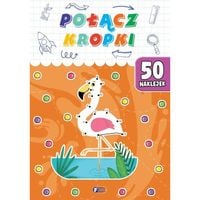 łamigłówki. połącz kropki + 50 naklejek zagadki