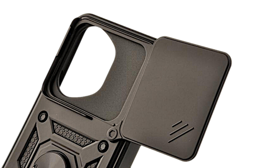 Pancerne etui Armor z osłoną aparatów do Honor 400 czarny na Arena.pl