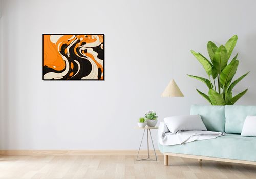 Plakat 80x60cm Tańczący Atrament na Arena.pl