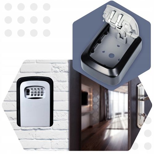 METALOWY sejf na klucze skrzynka szafka kasetka MOCNA skrytka z szyfrem kod na Arena.pl