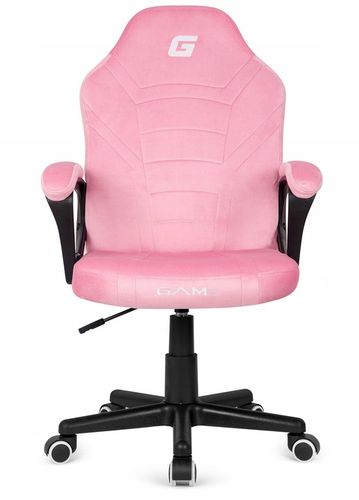 Fotel obrotowy gamingowy biurowy MARIO krzesło do biurka dziewczynki różowy na Arena.pl