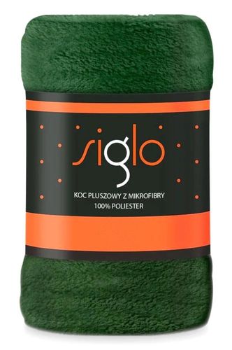 Koc Pluszowy 130X170 Mikrofibra Siglo Zieleń na Arena.pl