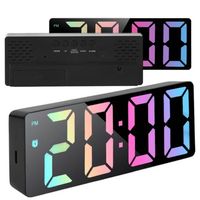 Zegar cyfrowy LED elektroniczny z budzikiem alarm termometrem nowoczesny