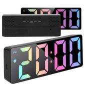 Zegar cyfrowy LED elektroniczny z budzikiem alarm termometrem nowoczesny