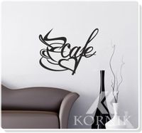 Napis na ścianę "cafe"