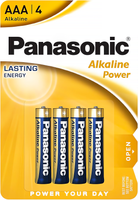AAA Baterie Alkaliczne PANASONIC LR03 Paluszki 4 x Bateria R3 Blister