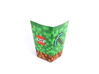 Pudełka na popcorn przekąski piksele Minecraft 6szt.