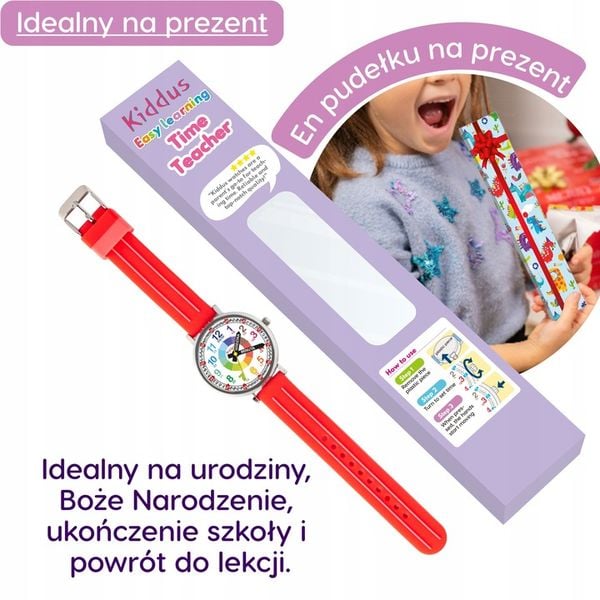 Kiddus Nauczyciel Czasu Polski Czerwony zdjęcie 6