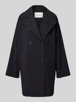 Marc O'Polo Relaxed Fit Trench Cape aus kompaktem Twill in marine roz.36