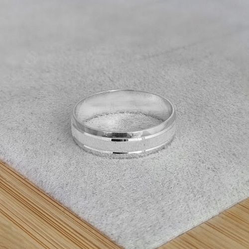 Pierścionek Męski srebrny pr. 925 Obrączka Diamentowana szer. 6 mm | r. 23 na Arena.pl