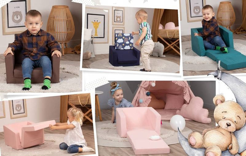 fotel dla dziecka rozkładany princess zdjęcie 4