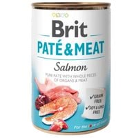 mokra karma dla psa brit pate & meat salmon 400 g z łososiem bezzbożowa