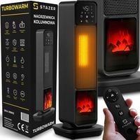 Termowentylator farelka nagrzewnica elektryczna kolumnowy kominek +