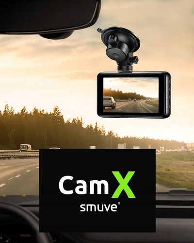 Wideorejestrator jazdy Przód Tył Kamera samochodowa Full HD SMUVE + karta na Arena.pl