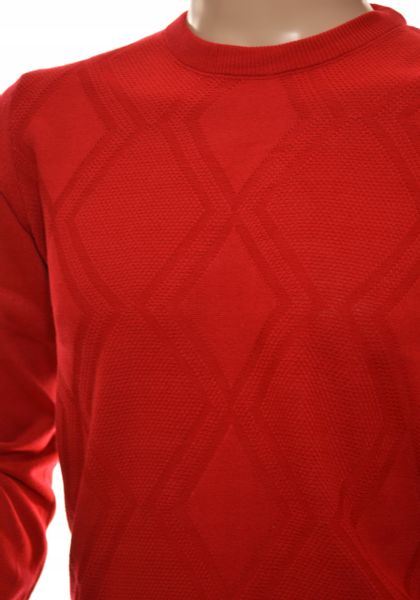 Sweter sweterek męski czerwony z kaszmirem 3XL zdjęcie 3