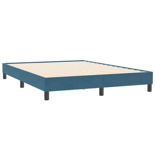 Łóżko typu Box Spring bez materaca Ciemnoniebieskie 140x210 cm na Arena.pl