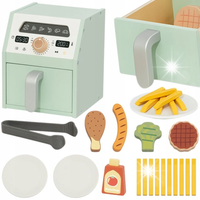 DREWNIANA FRYTKOWNICA BEZTŁUSZCZOWA AIR FRYER KUCHENKA AGD JEDZENIE GOTOWAN