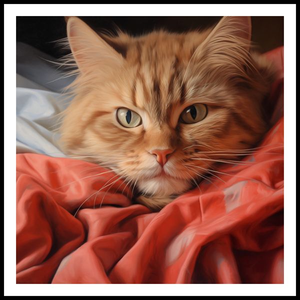 Plakat 100x100cm Mruczący Spokój zdjęcie 3