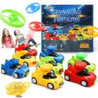 AUTA BĄCZEK ZABAWKA ŚWIECĄCY LED AUTKA BĄCZKI BEYBLADEE SPINNER PREZENT 32×