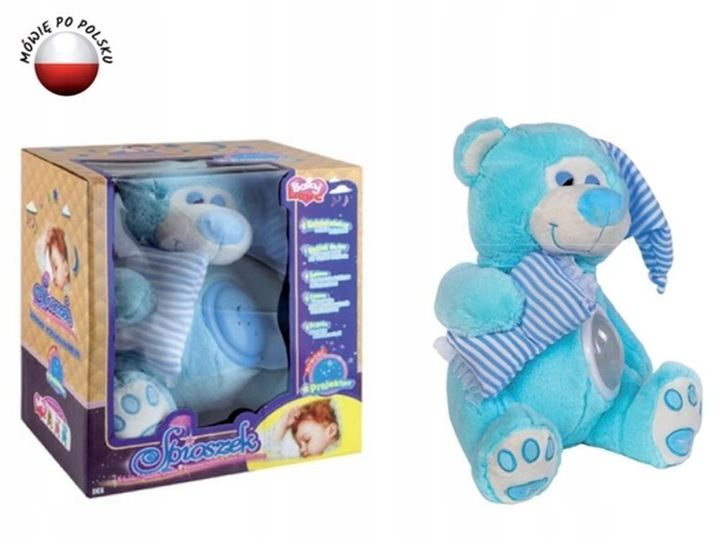 MIŚ ŚPIOSZEK NIEBIESKI 30CM zdjęcie 1