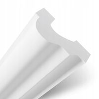 LISTWA ŚCIENNA DEKORACYJNA NAŚCIENNA SZTUKATERIA TWARDA BIAŁA dł. 2m