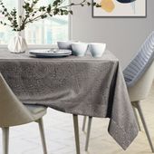 Obrus Plamoodporny GAIA Mankiet 140x450 kakaowy AmeliaHome