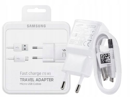 ORYGINALNA ŁADOWARKA SAMSUNG FAST + KABEL MICRO na Arena.pl