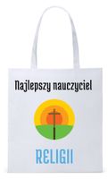 Dzień Nauczyciela Prezent Torba Eco Biała Shopper Z Nadrukiem Ze Zdjęciem