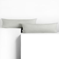 Poszewka na poduszkę wałek bawełna AMBER 20x120 2szt. perłowa DecoKing