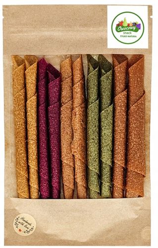 ROLLSY OWOCOWE mix 5 smaków 100g Owocowo warzywna przekąska naturalna na Arena.pl