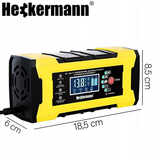 PROSTOWNIK SAMOCHODOWY DO AKUMULATORÓW Z FUNKCJĄ NAPRAWY 12V 5A 24V 10A na Arena.pl