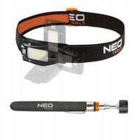 NEO LATARKA CZOŁOWA USB LED CZUJKA+CHWYTAK 16-61CM