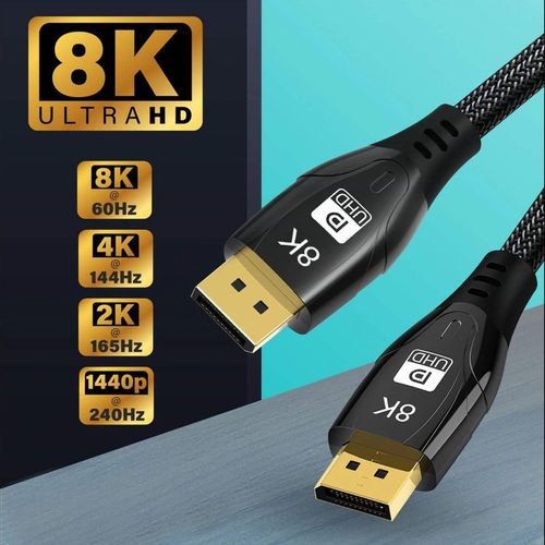 Kabel przewód DisplayPort 1.4 DP-DP 8K60Hz 4K 2m na Arena.pl