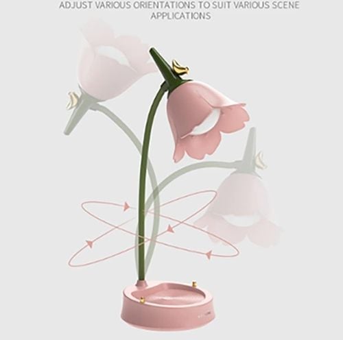 Lampka biurkowa kwiatek LED z ochroną oczu z uchwytem na telefon na Arena.pl